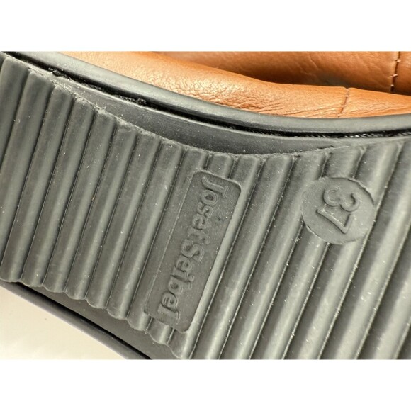 Josef Seibel Brown Leather Cap Toe Slip On Flats Shoes Women's EU 37 US 7 - Picture 9 of 9